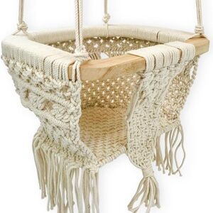 Finn & Emma x Anthropologie Macrame Baby Swing